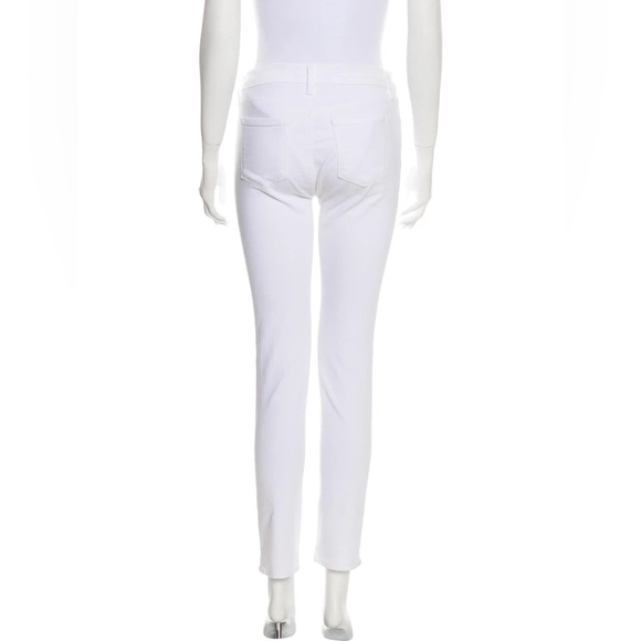 J Brand white mid-rise skinny jeans 27 - Picture 3 of 7